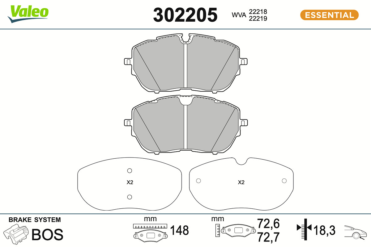 BRAKE PADS FIRST PEUG 308 II 09.13 FR